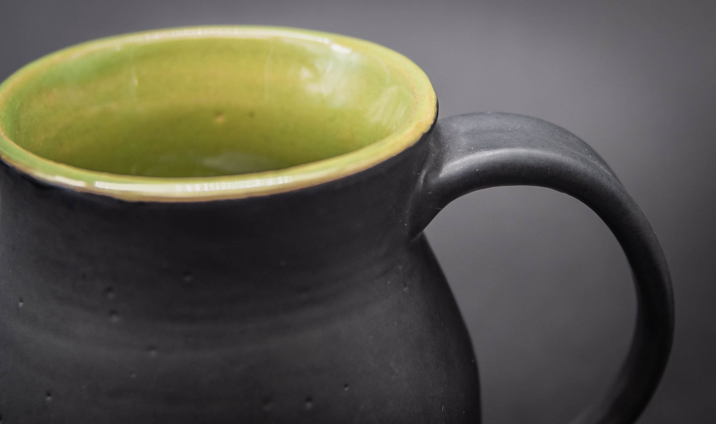 Black "Cauldron" Mug