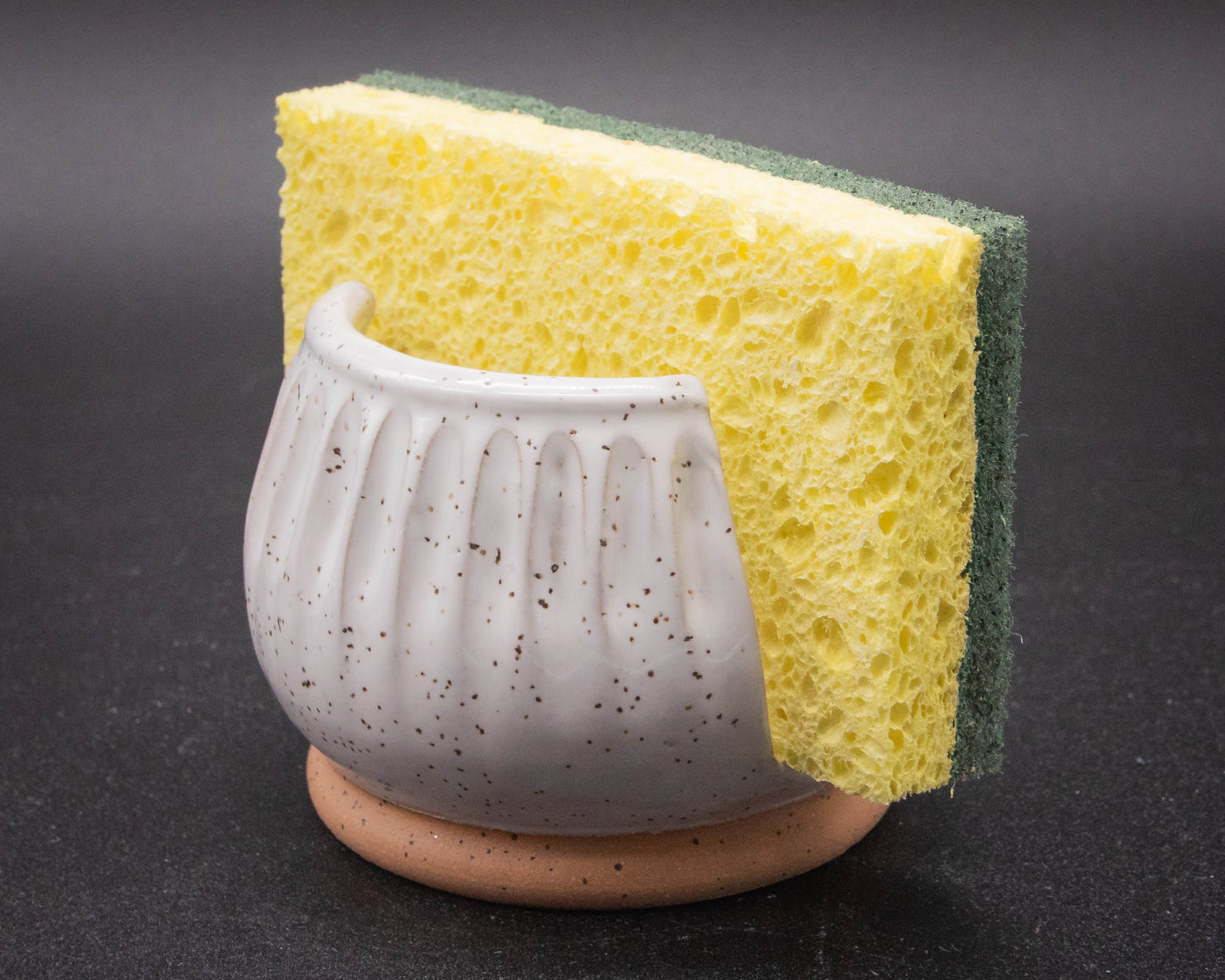 White Carved Sponge Holder